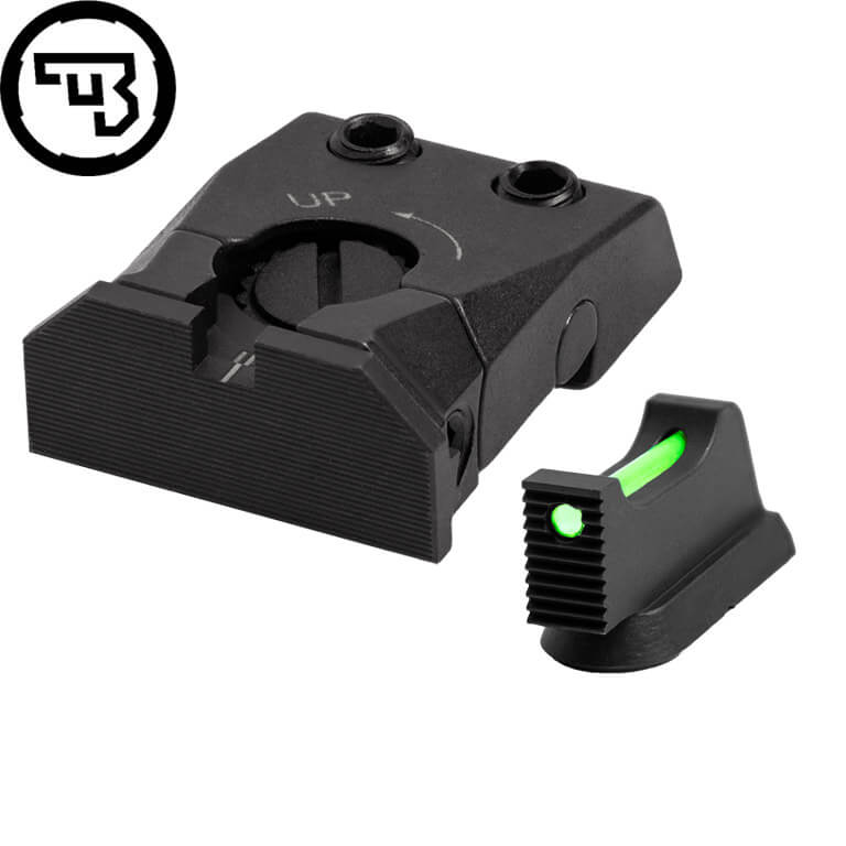 CZ Shadow 2, CZ 75 SP-01 Shadow sett ta' sights aġġustabbli b'fiber optics | tip C
