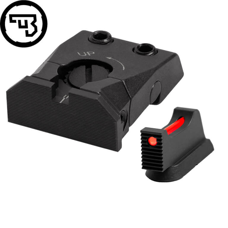 CZ Shadow 2, CZ 75 SP-01 Shadow sett ta' sights aġġustabbli b'fiber optics | tip C