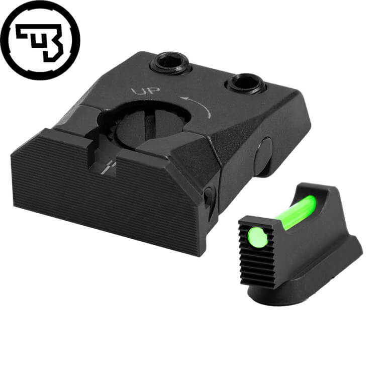 CZ Shadow 2, CZ 75 SP-01 Shadow sett ta' sights aġġustabbli b'fiber optics | tip C