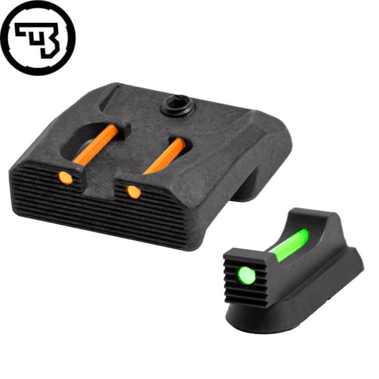 Sett sights fissi b'fiber optics għal CZ 75B, CZ P-01, CZ 75 SP-01 | tip B