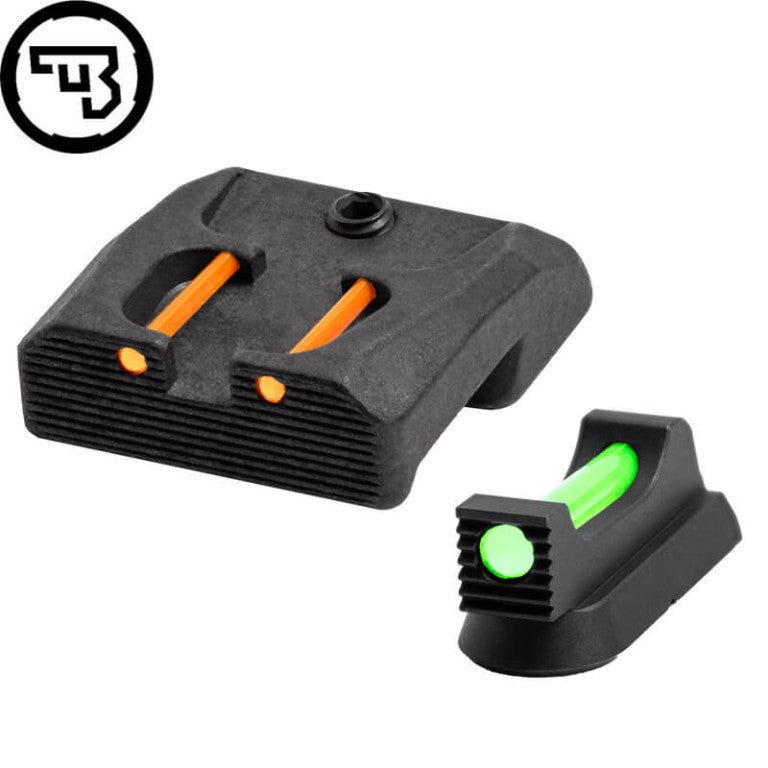 Sett sights fissi b'fiber optics għal CZ 75B, CZ P-01, CZ 75 SP-01 | tip B
