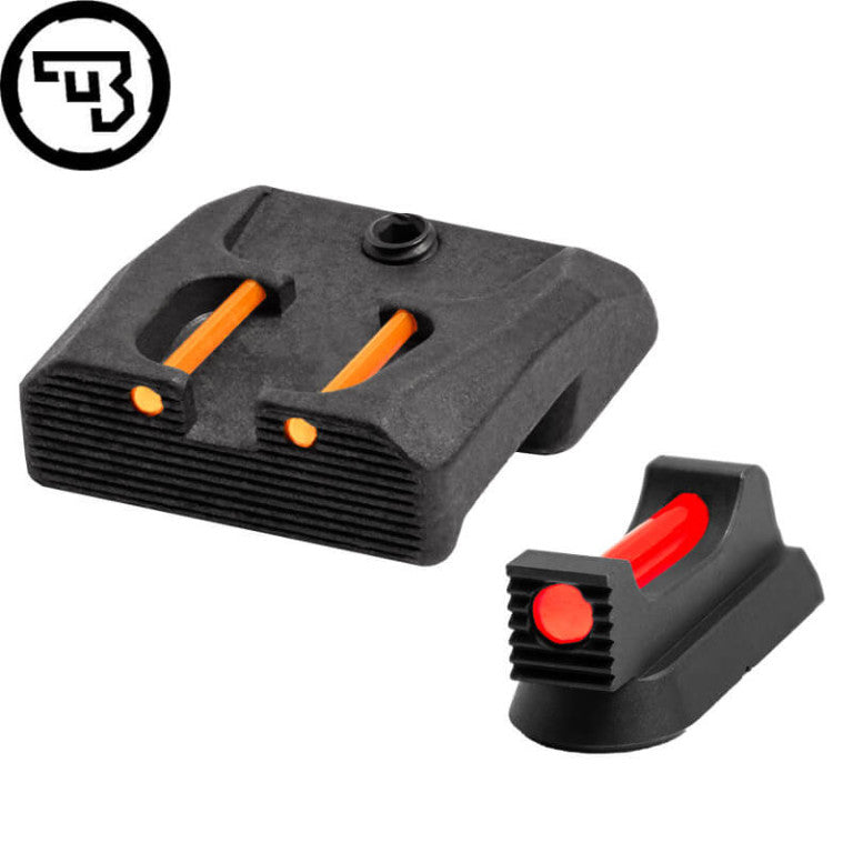 Sett sights fissi b'fiber optics għal CZ 75B, CZ P-01, CZ 75 SP-01 | tip B