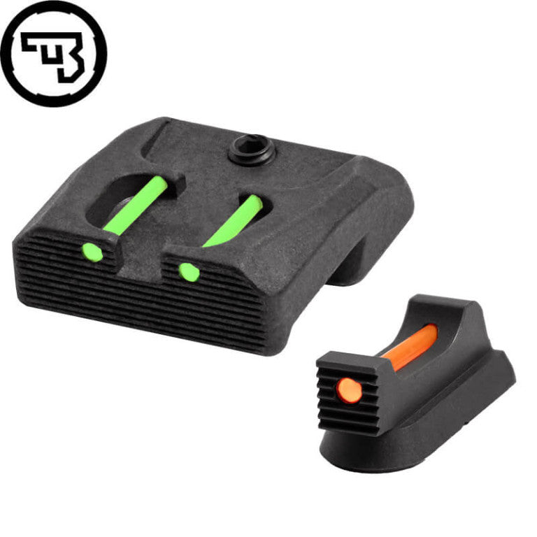 Sett sights fissi b'fiber optics għal CZ 75B, CZ P-01, CZ 75 SP-01 | tip B