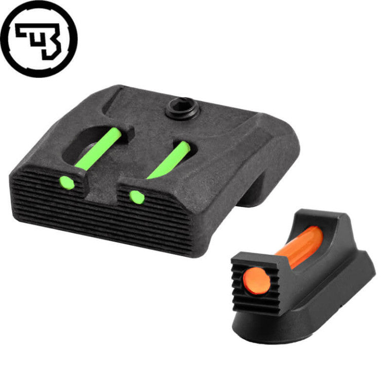 Sett sights fissi b'fiber optics għal CZ 75B, CZ P-01, CZ 75 SP-01 | tip B