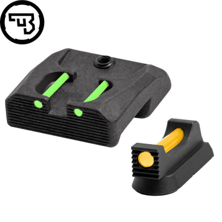 Sett sights fissi b'fiber optics għal CZ 75B, CZ P-01, CZ 75 SP-01 | tip B