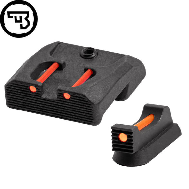 Sett sights fissi b'fiber optics għal CZ 75B, CZ P-01, CZ 75 SP-01 | tip B