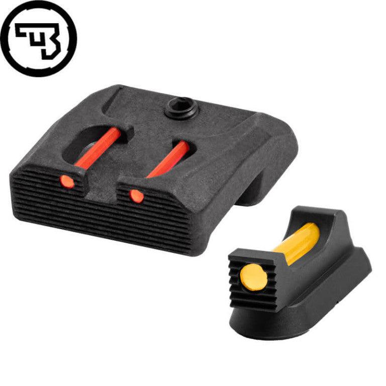 Sett sights fissi b'fiber optics għal CZ 75B, CZ P-01, CZ 75 SP-01 | tip B