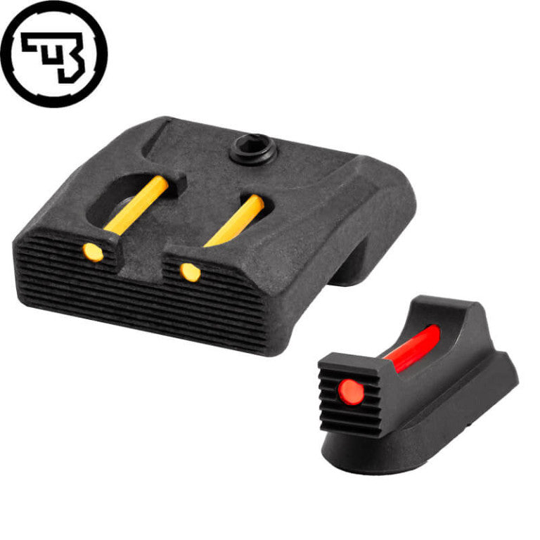 Sett sights fissi b'fiber optics għal CZ 75B, CZ P-01, CZ 75 SP-01 | tip B