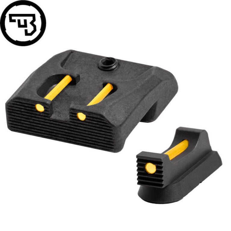 Sett sights fissi b'fiber optics għal CZ 75B, CZ P-01, CZ 75 SP-01 | tip B