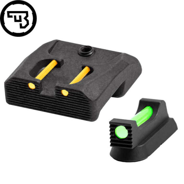 Sett sights fissi b'fiber optics għal CZ 75B, CZ P-01, CZ 75 SP-01 | tip B
