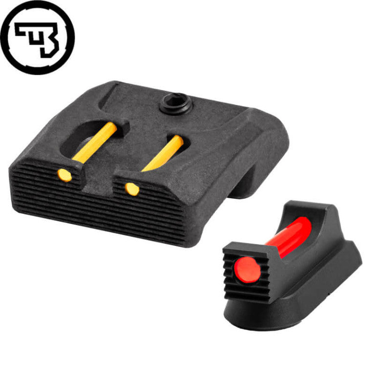 Sett sights fissi b'fiber optics għal CZ 75B, CZ P-01, CZ 75 SP-01 | tip B