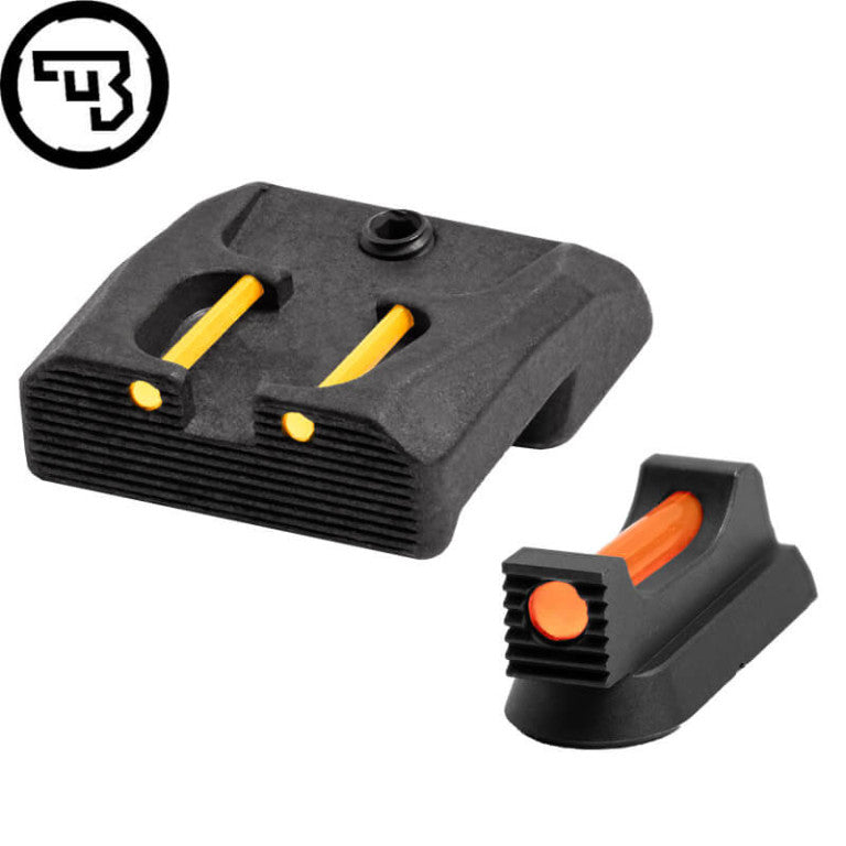 Sett sights fissi b'fiber optics għal CZ 75B, CZ P-01, CZ 75 SP-01 | tip B
