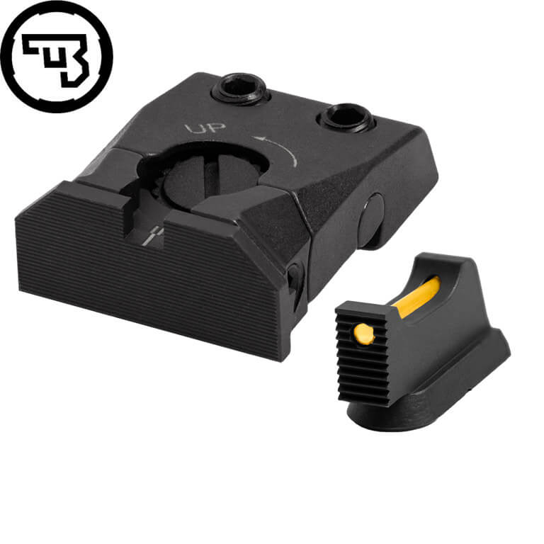 CZ Shadow 2, CZ 75 SP-01 Shadow sett ta' sights aġġustabbli b'fiber optics | tip C