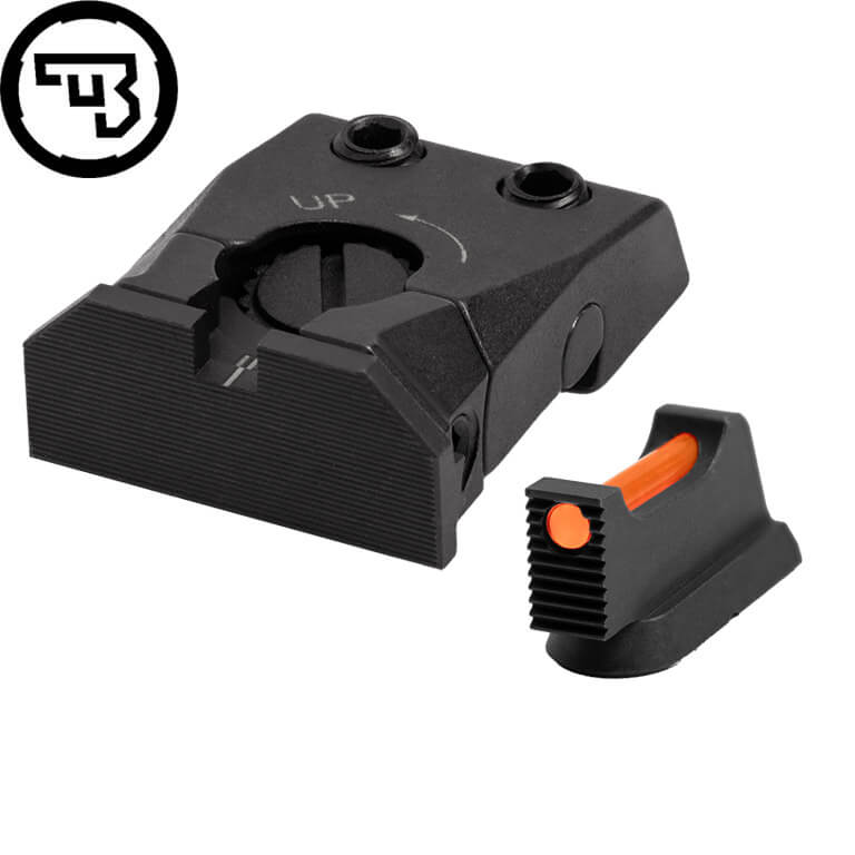 CZ Shadow 2, CZ 75 SP-01 Shadow sett ta' sights aġġustabbli b'fiber optics | tip C