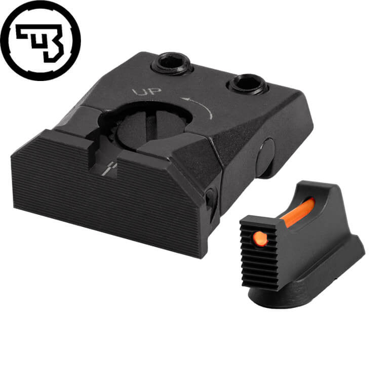CZ Shadow 2, CZ 75 SP-01 Shadow sett ta' sights aġġustabbli b'fiber optics | tip C