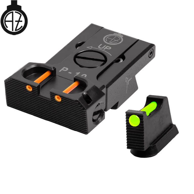 CZ P-10 adjustable sight set with fiber optics | type B
