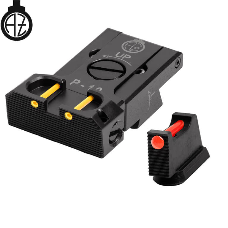 CZ P-10 adjustable sight set with fiber optics | type B