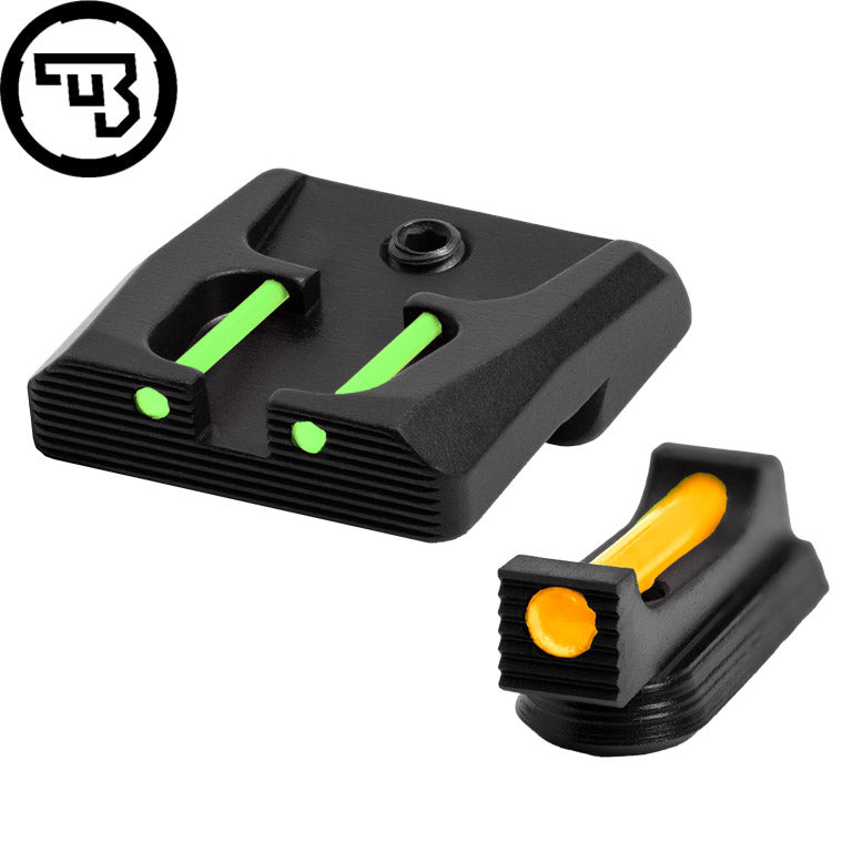 CZ P-07, CZ P-09 fixed sight set with fiber optics | type B