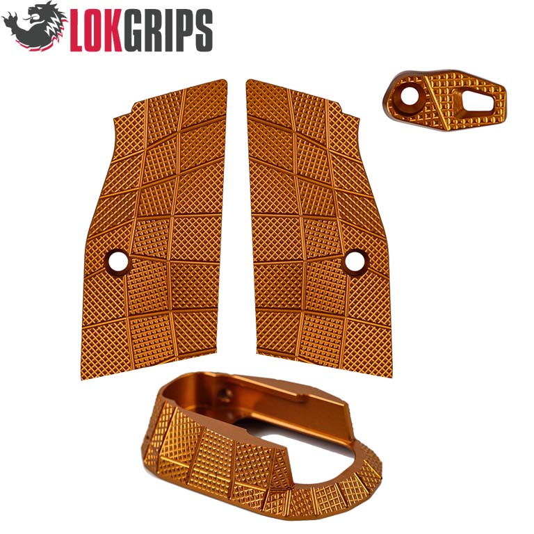 CZ Shadow 2 alu Gridlok set - magwell + grips + button