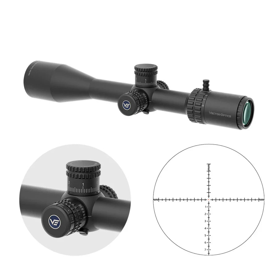Scope tal-Pusija Vector Optics Orion Pro Max 6-24x50 MIL HD FFP