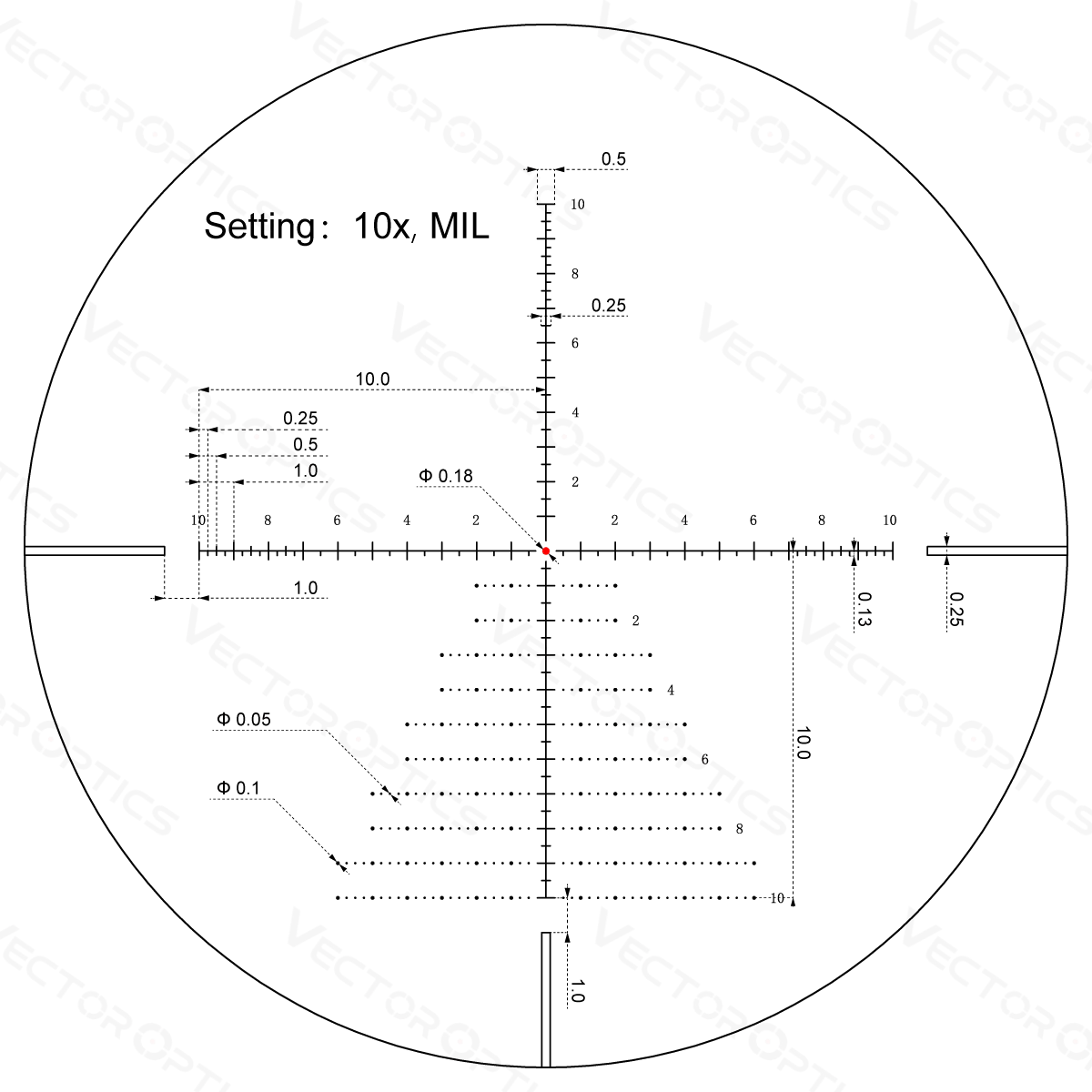 Vector Optics Veyron 4-16x44IR SFP kompatt scope għal rifle Vector Optics