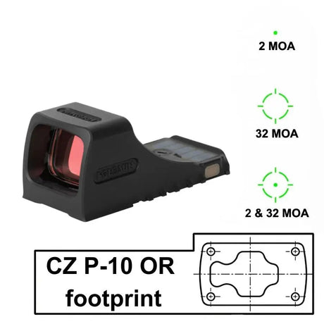 Red dots with direct fit footprint