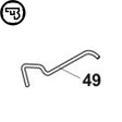 CZ P-07, CZ P-09 trigger bar spring | part #49