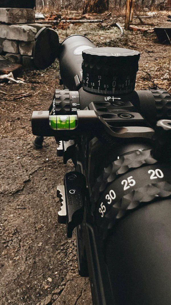 Livell tal-bużżieqa offset għall-iskop tar-rifle 