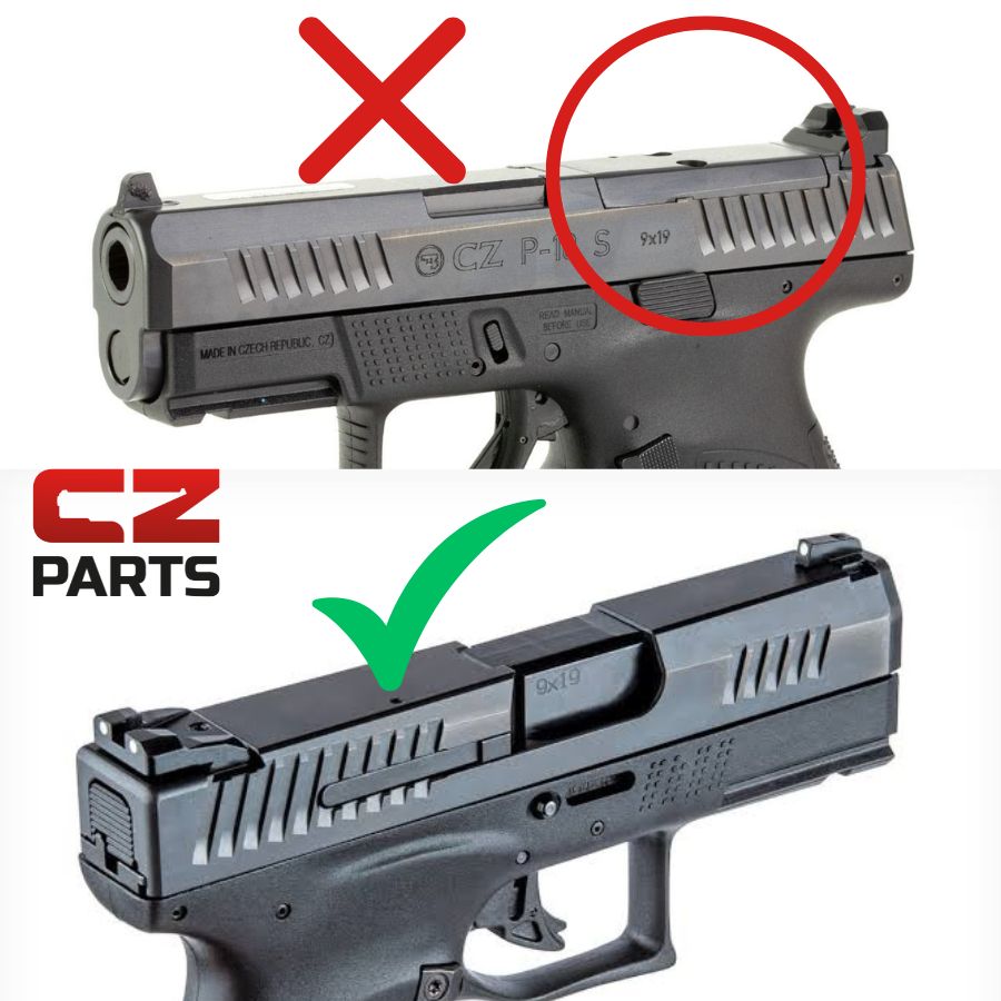 CZ P-10 red dot mount | type S