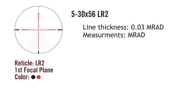 Sightmark Presidio 5-30x56 LR2 FFP riflescope