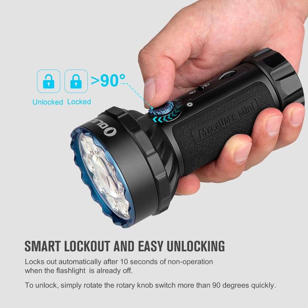 Olight Marauder Mini | multi-color rechargeable flashlight | 7.000 lm
