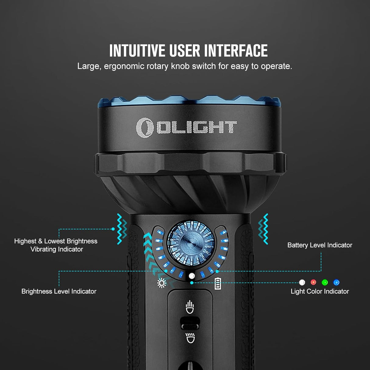Olight Marauder Mini | multi-color rechargeable flashlight | 7.000 lm