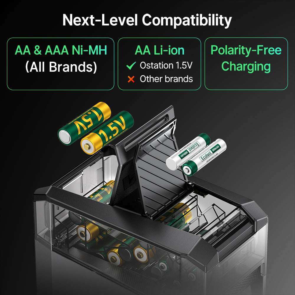 Olight Ostation 2 | smart AA/AAA battery charger | 3-in-1