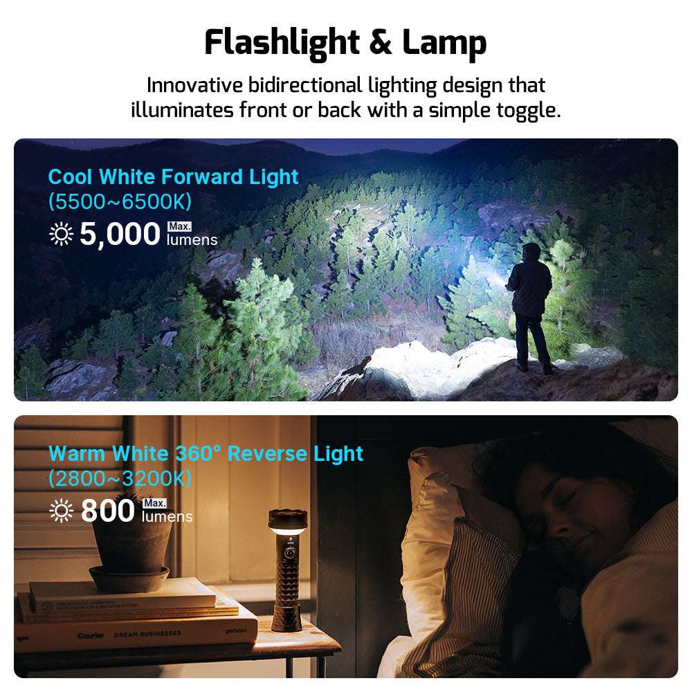 Olight Prowess | flashlight with bidirectional lighting | 5.000 lm